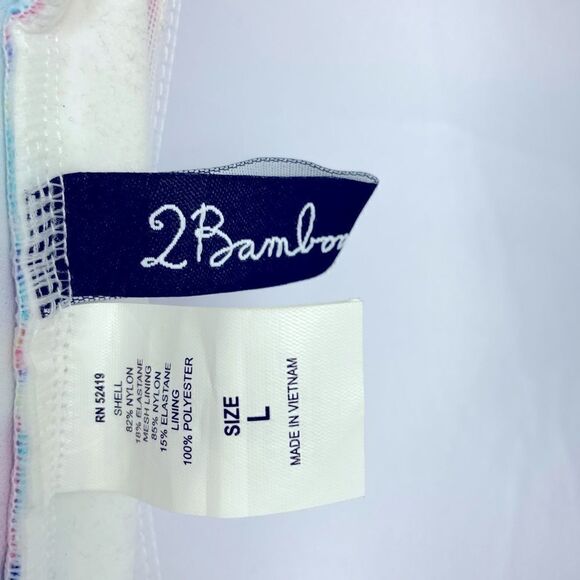 Bamboo | slimming bathing suit top L striped,strapless with detachable straps - Picture 6 of 7